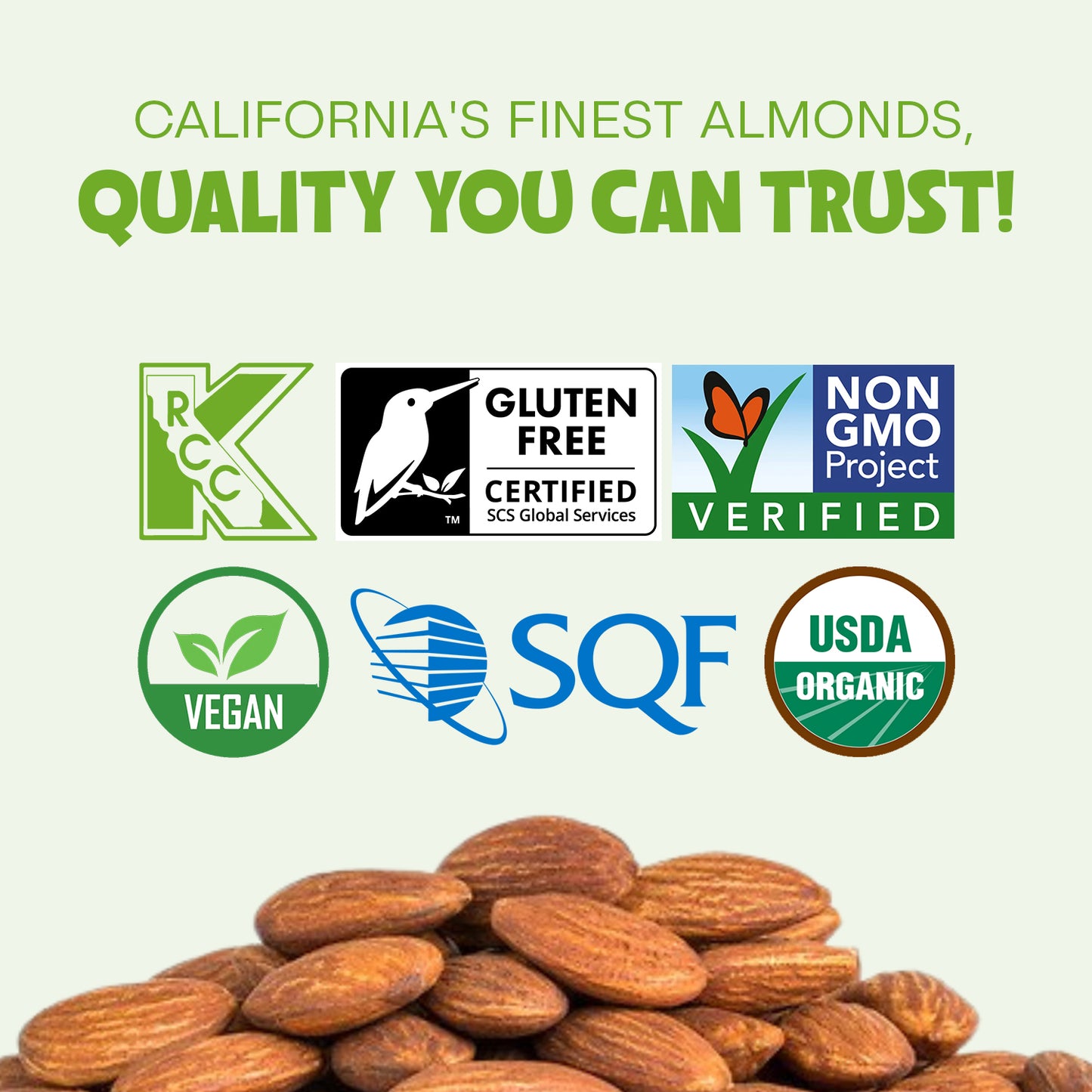 Happy Tree Nuts Organic Roasted & Unsalted Almonds