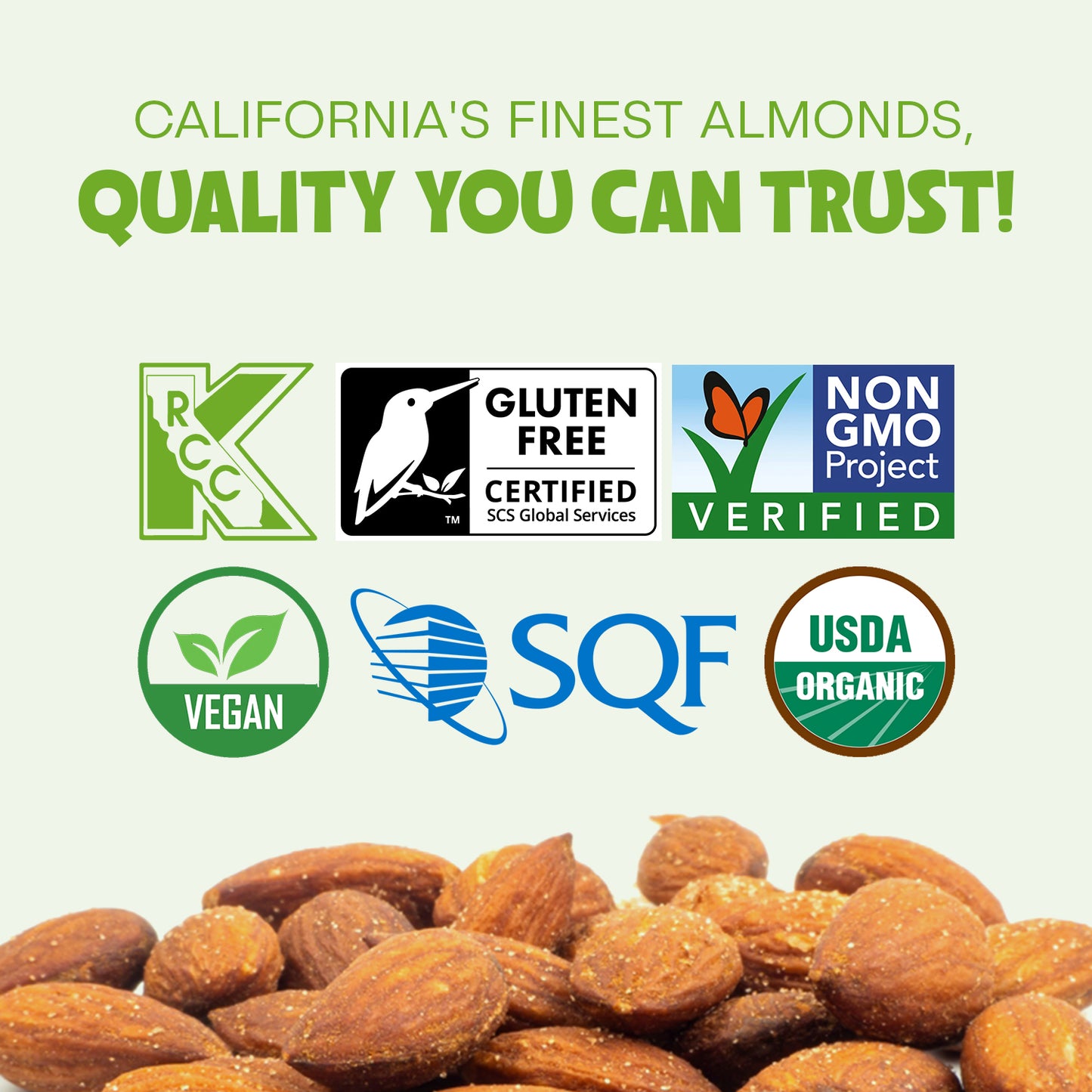 Happy Tree Nuts Organic Roasted & Salted Almonds