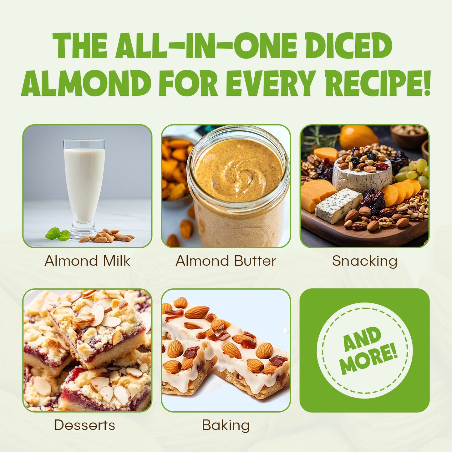 Happy Tree Nuts Organic Diced Almonds