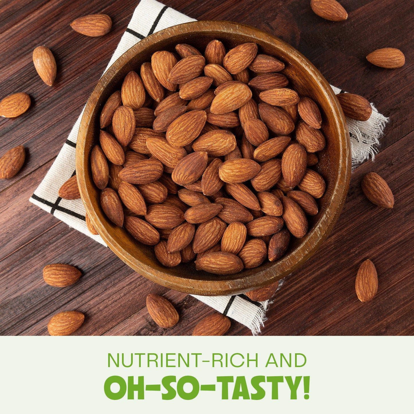Happy Tree Nuts Organic Roasted & Unsalted Almonds