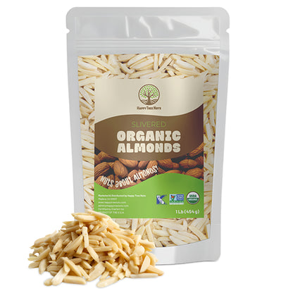 Happy Tree Nuts Organic Slivered Almonds