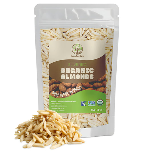 Happy Tree Nuts Organic Slivered Almonds