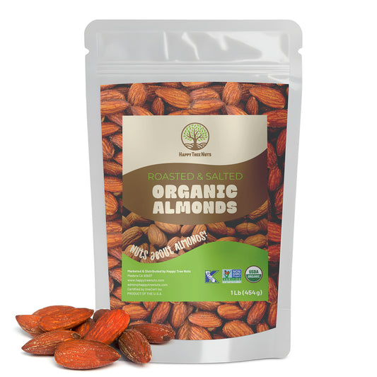Happy Tree Nuts Organic Roasted & Salted Almonds