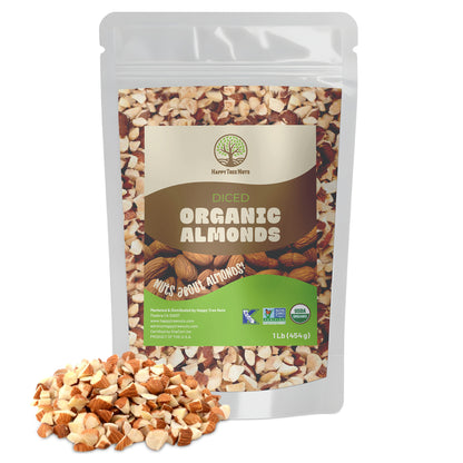 Happy Tree Nuts Organic Diced Almonds