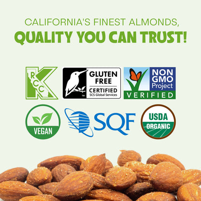 Happy Tree Nuts Organic Roasted & Salted Almonds